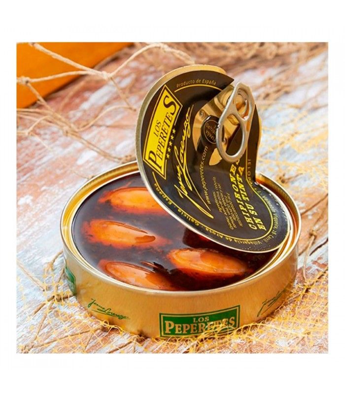 Seafood Peperetes Chipiron in its Ink Peperetes