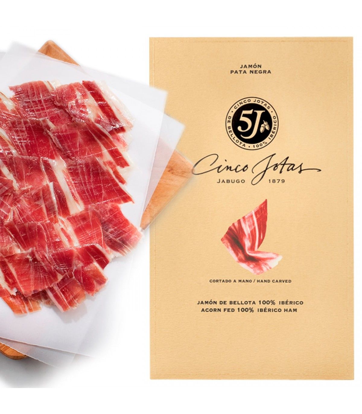 Cinco Jotas 100% Sliced Acorn-fed Iberian Ham