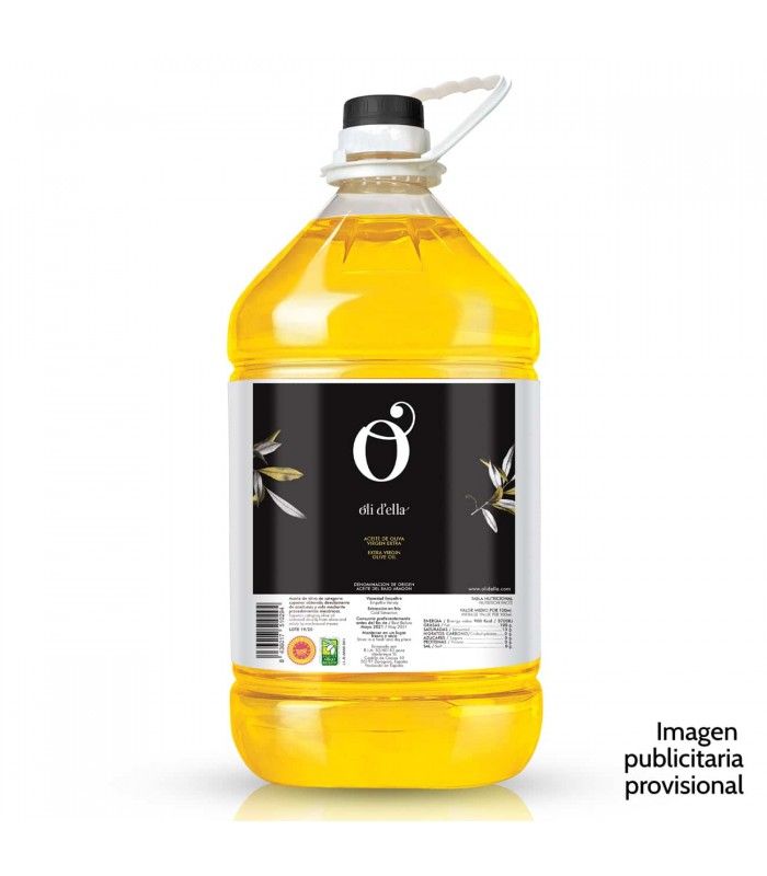 Oils and Sauces Oli D’ella AOVE Oli Della Empeltre Arbequina D.O. Bajo Aragon 5 Litres