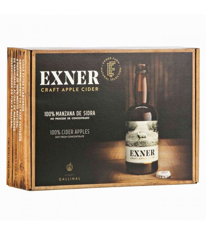 Estuche 4 Sidra Natural Exner 33cl