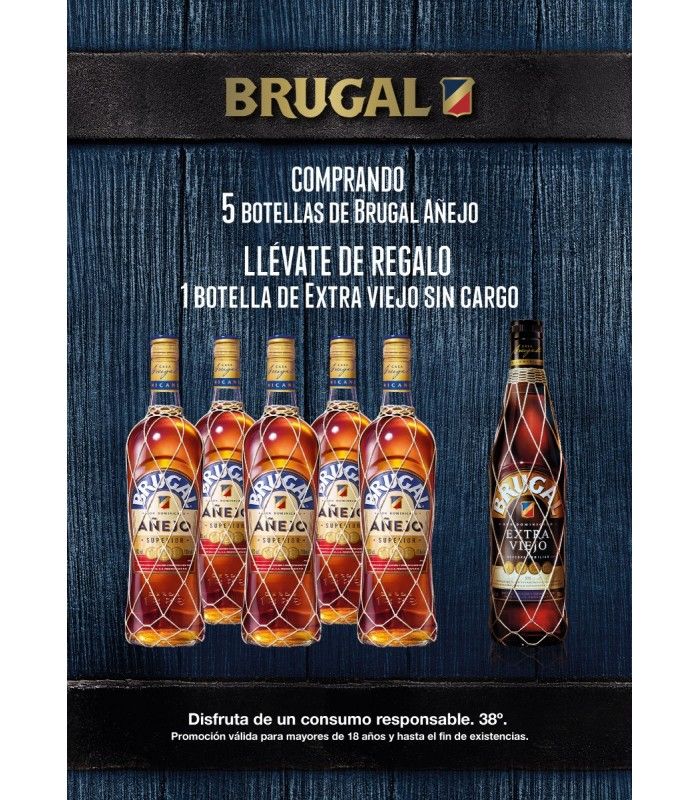 Special Bundles  Pack 5 x Rum Brugal Añejo + 1 x Brugal Extra Viejo