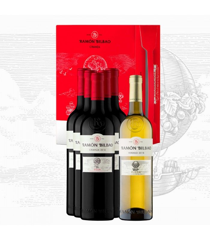 Packs  Pack 5 botellas Ramon Bilbao Crianza + 1 botella Ramon Bilbao Verdejo