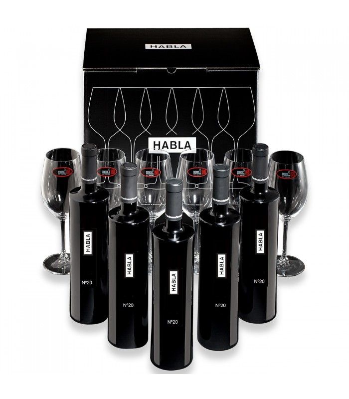Special Bundles  Pack 6 bot Habla Nº 20 + 6 copas Riedel