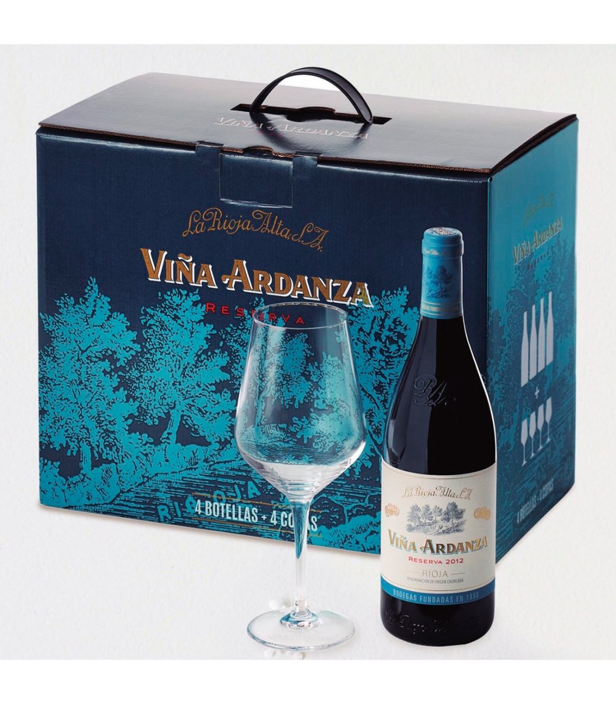 Estuches Especiales y Cajas La Rioja Alta S.A. Caja Viña Ardanza Reserva + 6 Copas