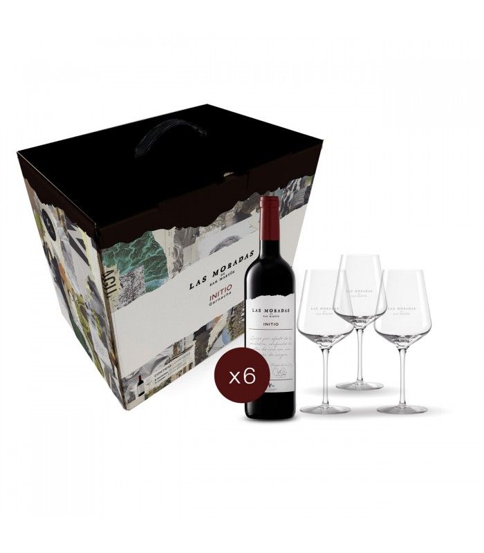 Special Bundles Las Moradas de San Martín Pack 6 botellas Initio 2015 + 3 copas