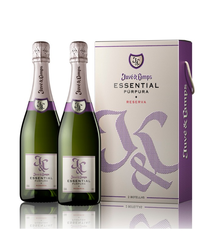 Espumoso Juve Camps Essential Púrpura estuche 2 botellas