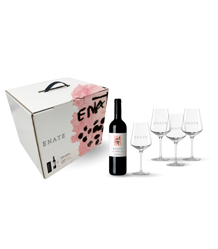 Pack 6 botellas Enate Crianza + 4 copas