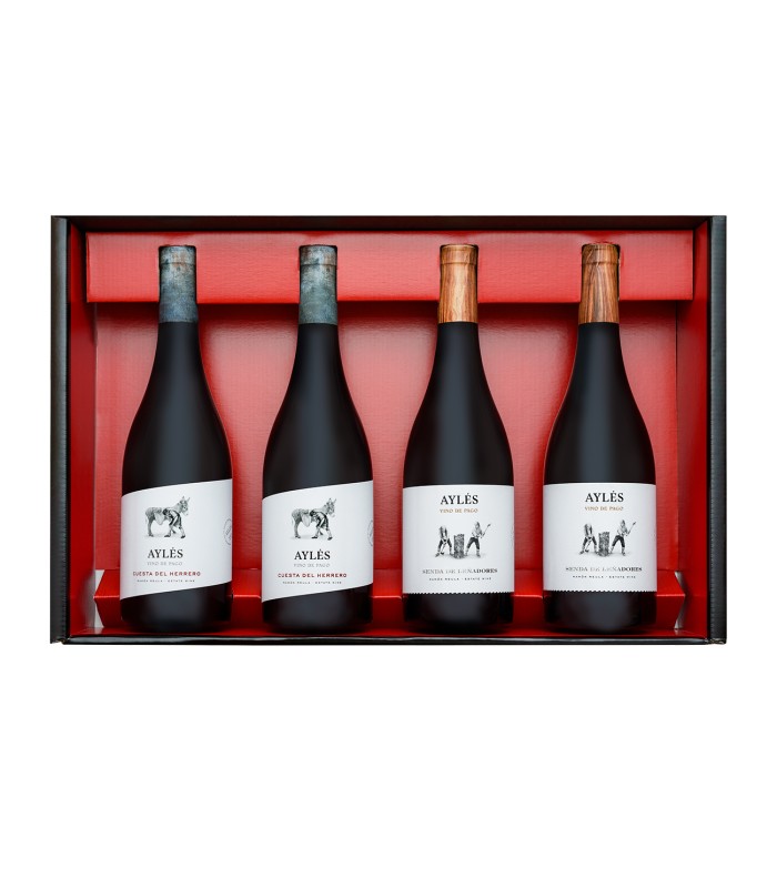Packs Ayles Pago Ayles - Estuche de Lujo 4 bot 75 cl  (2 Sendas + 2 Cuestas)