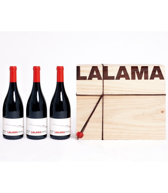 Lalama de Dominio do Bibei en edición madera de 3 botellas