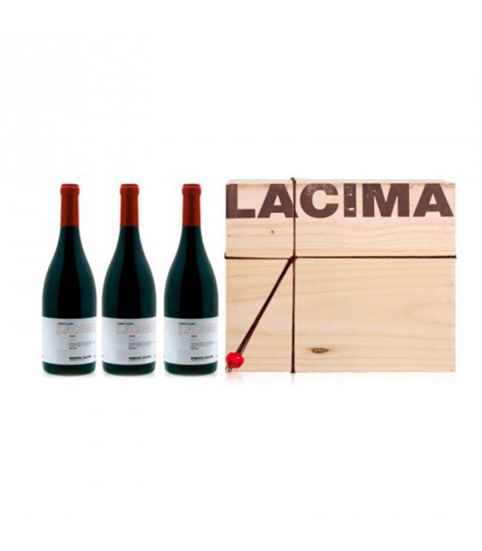 Lacima 3 botellas caja de madera