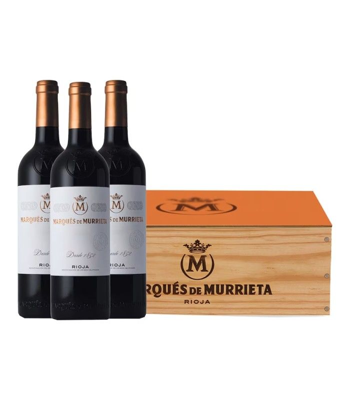 Packs  Caja Madera 3 botella Marques De Murrieta Reserva 2020 75 cl  - Pack especial