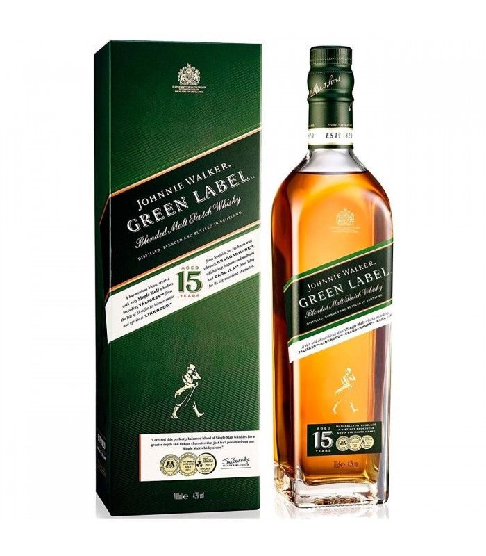 日本に Buy Whisky Johnnie Walker Green Label 15 Years | ENBOTELLA ウイスキー