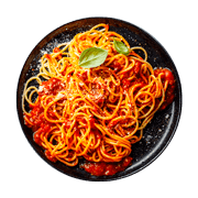 Pasta with meat sauce, Pasta